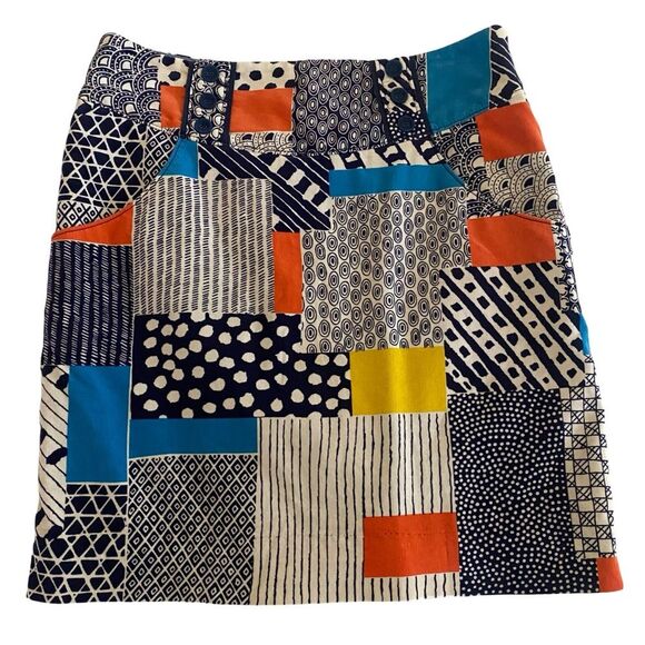 Anthropologie We Love Vera Patchwork Corduroy Skirt Size 0 - Picture 2 of 7